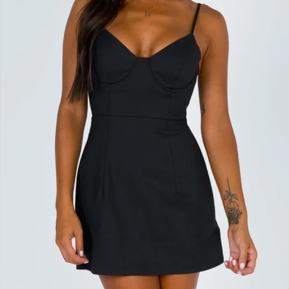 Princess Polly Elegant Black Women's Dress